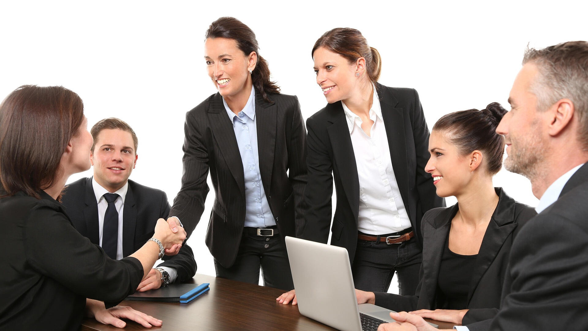 People gathered together in a meeting